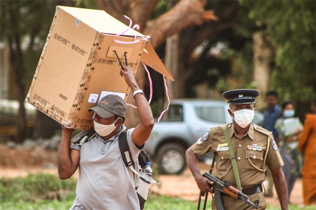 Ballot boxes distributed across the island