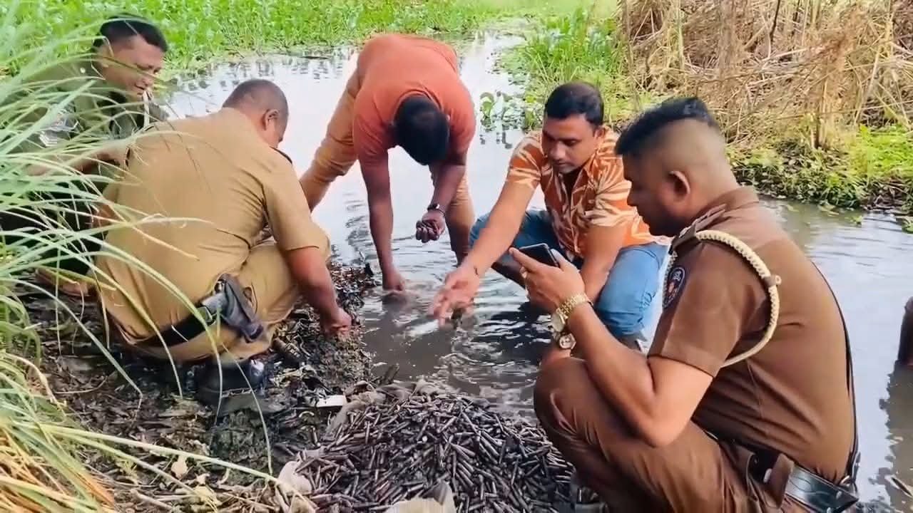 Police Recover Live Ammunition from Galenbindunuwewa Tank